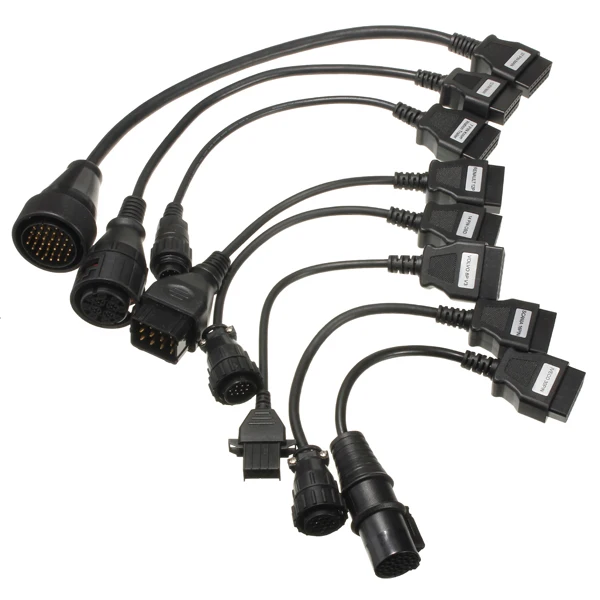 8x Грузовик Кабели для OBD 2 OBDII obd2 obd диагностический инструмент блок адаптеров