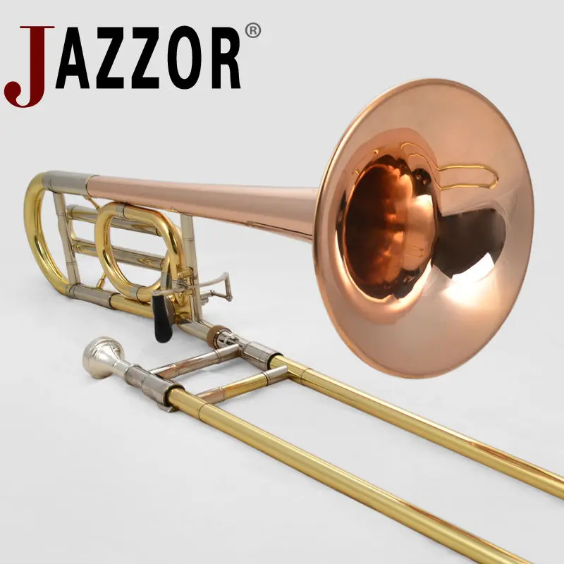 Высокое качество тенор Тромбон Профессиональный jazzor jzsl-800 бемоль настройки слайд