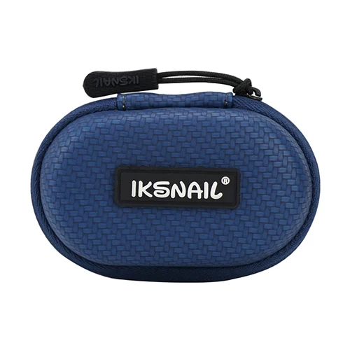Blue IKSNAIL аксессуары для наушников чехол для Airpods беспроводные наушники мини сумка для хранения гарнитура коробка для зарядки mmcx кабель - Цвет: Blue