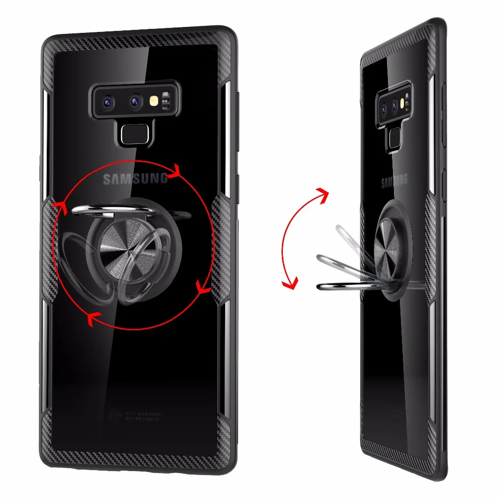 Магнитный автомобильный держатель прозрачный чехол для Samsung galaxy NOTE 9 S9 S8 S10 Lite Plus
