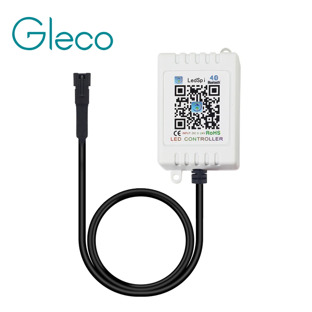 DC5V 24V Bluetooth 4 0 LED SPI контроллер для WS2812 WS2811 6803 IC Pixel RGB Светодиодная лента 5050
