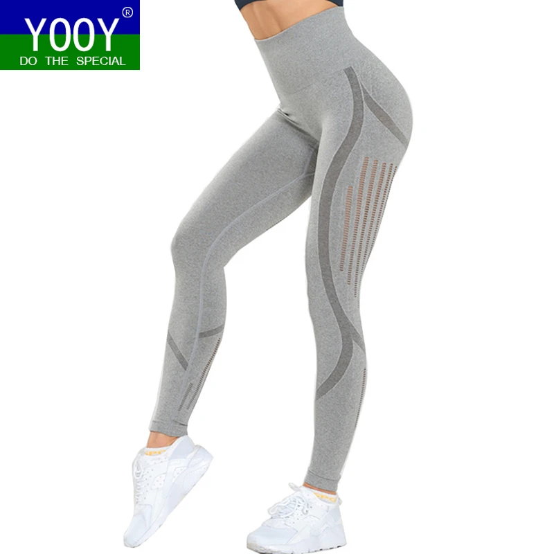 Yoooy обтягивающие длинные капри женские шредные брюки с высокой талией леггинсы