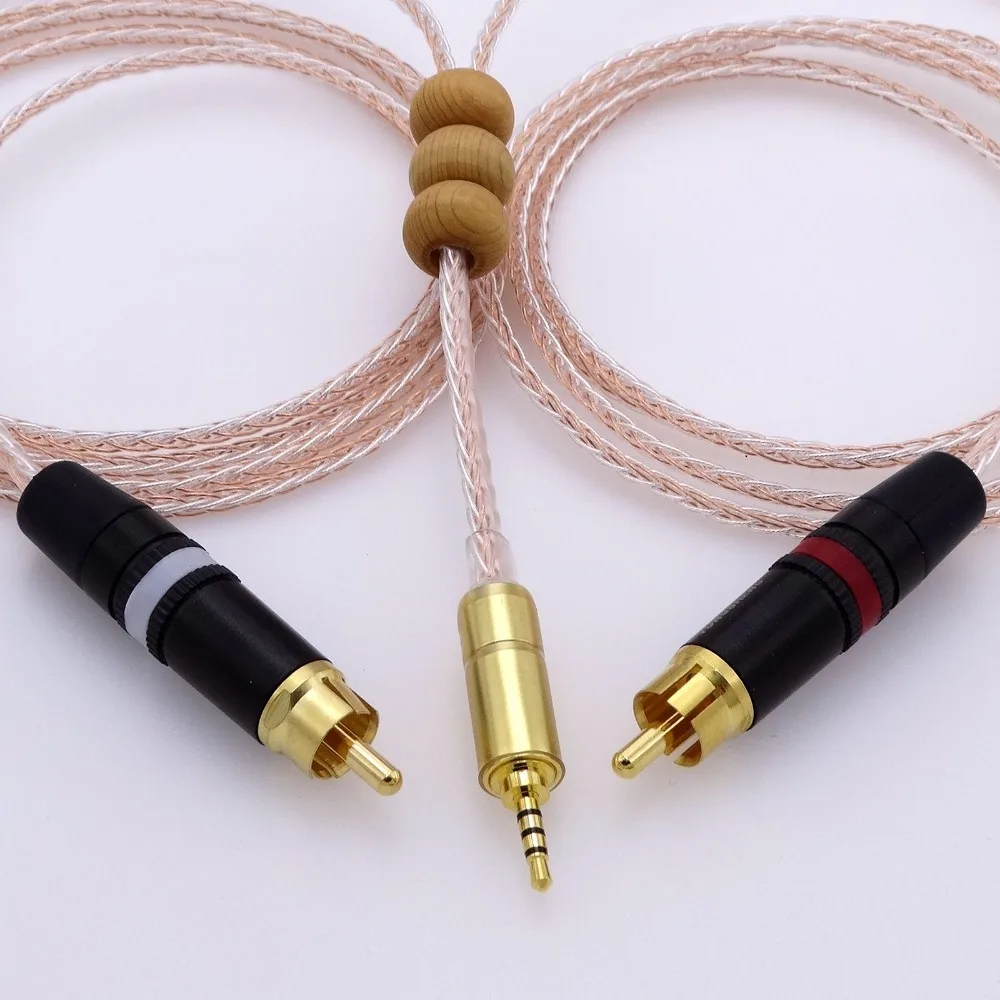 Аудиоадаптер TRRS на 2 RCA Кабель адаптер м 5 мм для AK100II AK120II AK240 AK380 AK320 DP X1 FIIO X5III iBasso