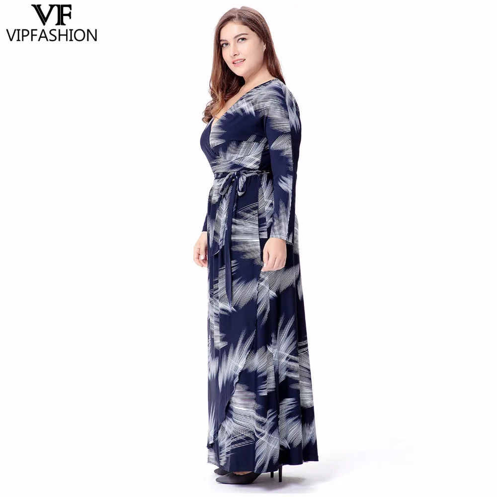 Женское Повседневное платье с принтом VIP FASHION летнее до щиколотки глубоким v