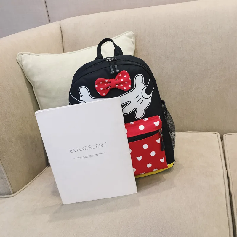 Disney Микки Маус пеленки сумка детская школьная рюкзак мальчик девочка мультфильм