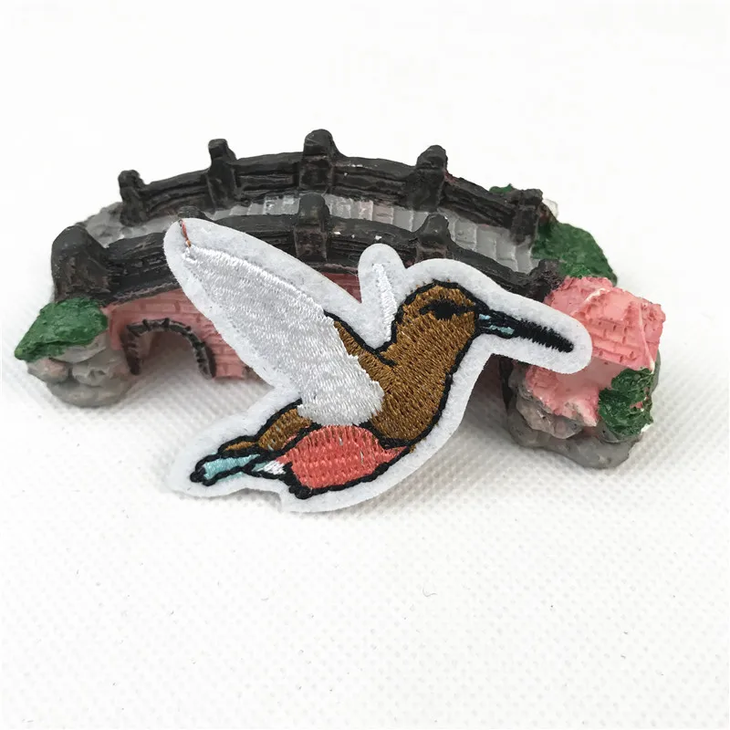 2 шт. высокое качество вышивка птиц креативные нашивки на одежде сделай сам