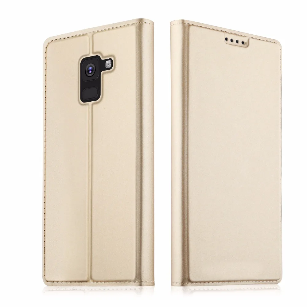 Флип-чехол для Samsung Galaxy A8 Plus 2018 + чехол A 8 оригинальный кожаный Lenuo Роскошный