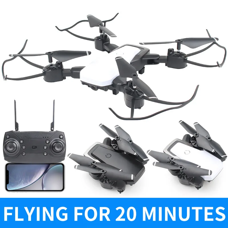 Радиоуправляемый Дрон с камерой HD 0 3 м 5 Мп складной Квадрокоптер самолет Wi Fi FPV 1080P