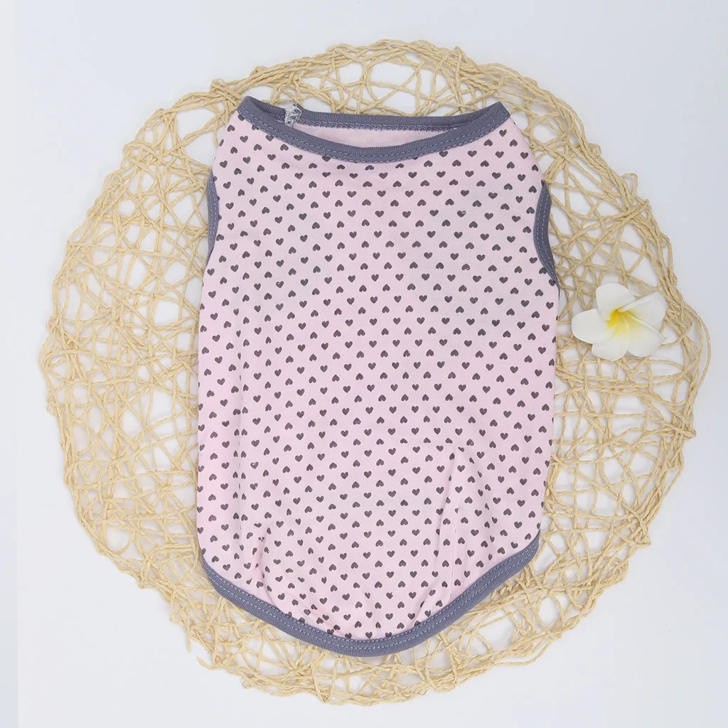 Одежда для собак дышащая Очаровательная жилетка с принтом любовь домашних