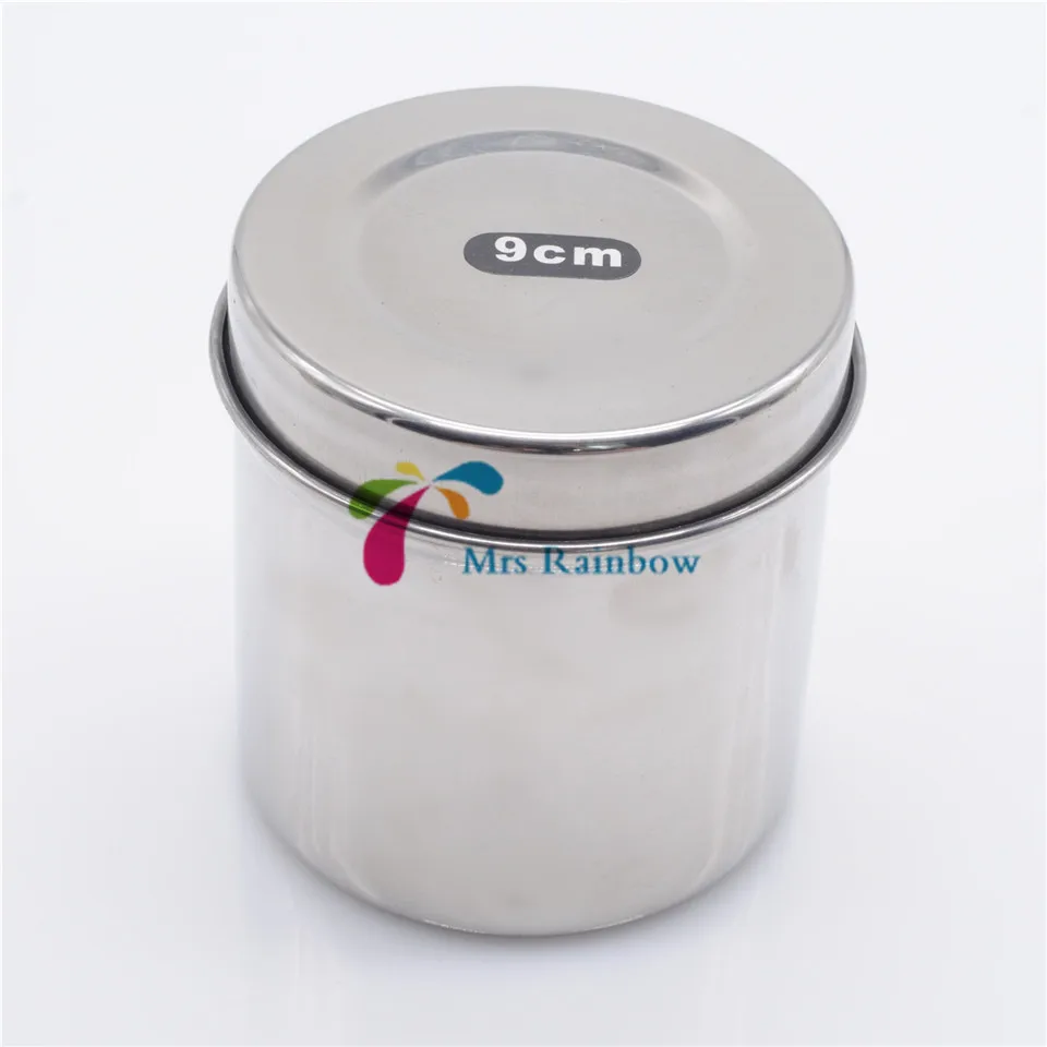 

Dental 9CM Cotton Ball Gauze Tampon Jar Box Holder Stainless Steel High Quality Dentist Lab Disinfection Case Supplies