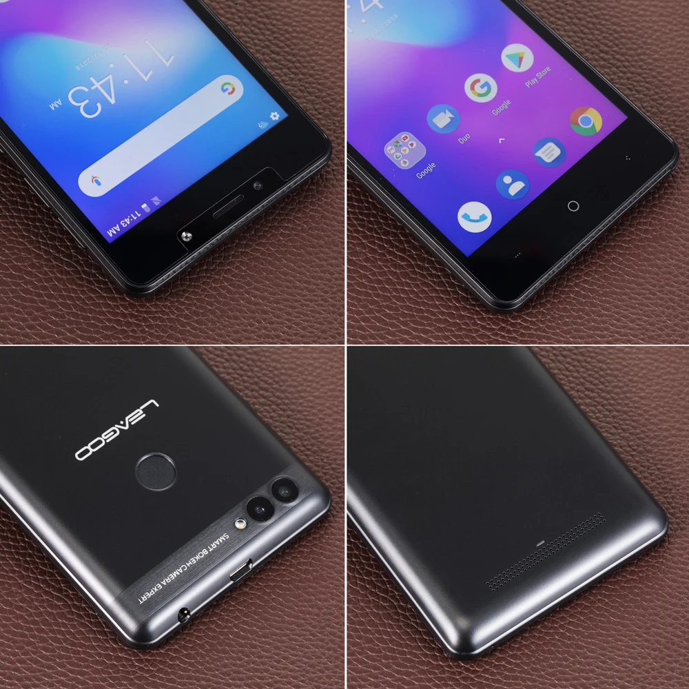 Мобильный телефон LEAGOO power 2, 2 ГБ, 16 ГБ, Android 8,1, 5,0 дюйма, HD MTK6580A, четыре ядра, Face ID, 3200 мАч, две sim-карты, 8 Мп, двойная камера, смартфон