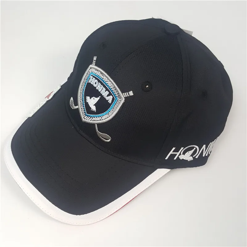 Черный Новая шляпа для гольфа Honma Кепка профессиональная шляпа Гольф, мяч, кепка высокого качества шляпа для гольфа дышащие спортивные кепки для гольфа - Цвет: Черный