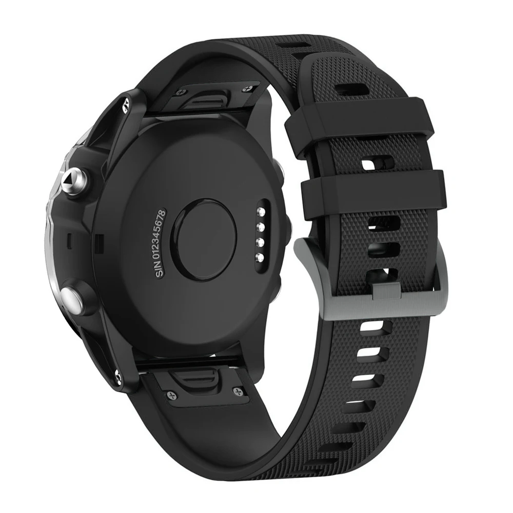 26, 22, 20 мм, ремешок для смарт-часов наручных gps-часов Garmin Fenix 5x, 5, 5S 3 3HR D2 S60 gps часы, быстросъемный силиконовый легко регулируемый ремешок для наручных часов
