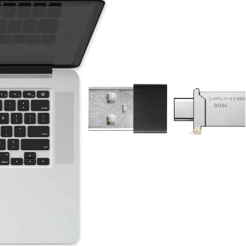 Алюминиевый сплав USB 2 0 папа к Type C 3 1 Женский конвертер зарядный адаптер для