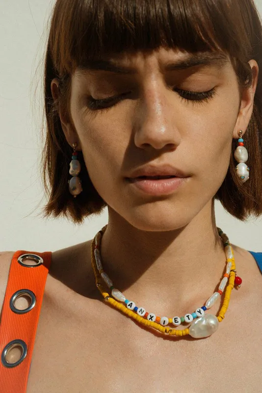 Женское Ожерелье с пресноводным жемчугом boho роскошное ожерелье кулоном из