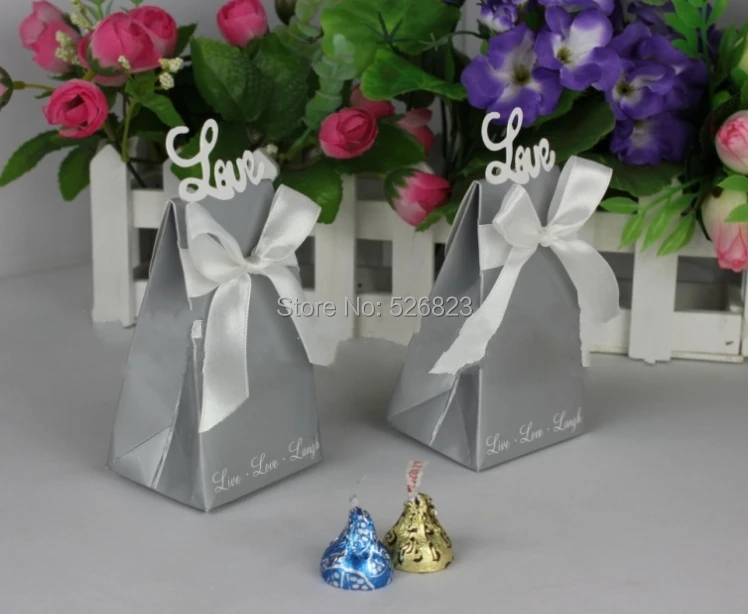 Лазерная резка &quotлюбовь&quot пользу конфет коробка для свадьбы/свадьбы партии
