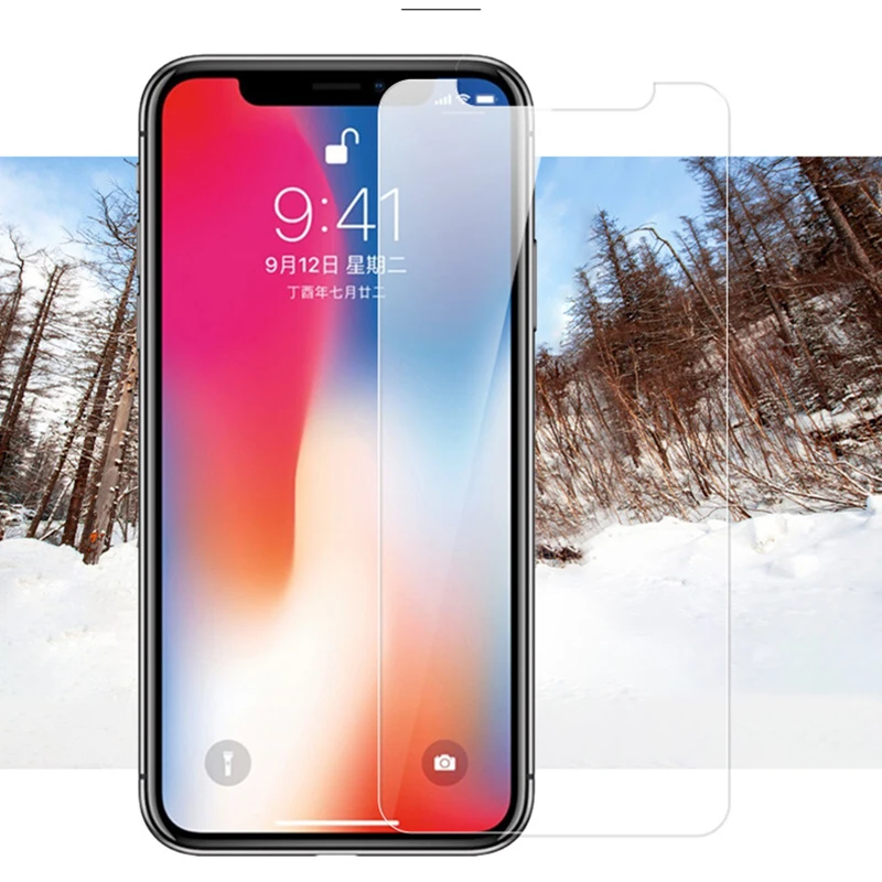 Front Back Screen Protector Tempered Glass Case For iPhone X XS Cover Curved Protect Film 7 6 5 s 6s 5S 8 Plus |