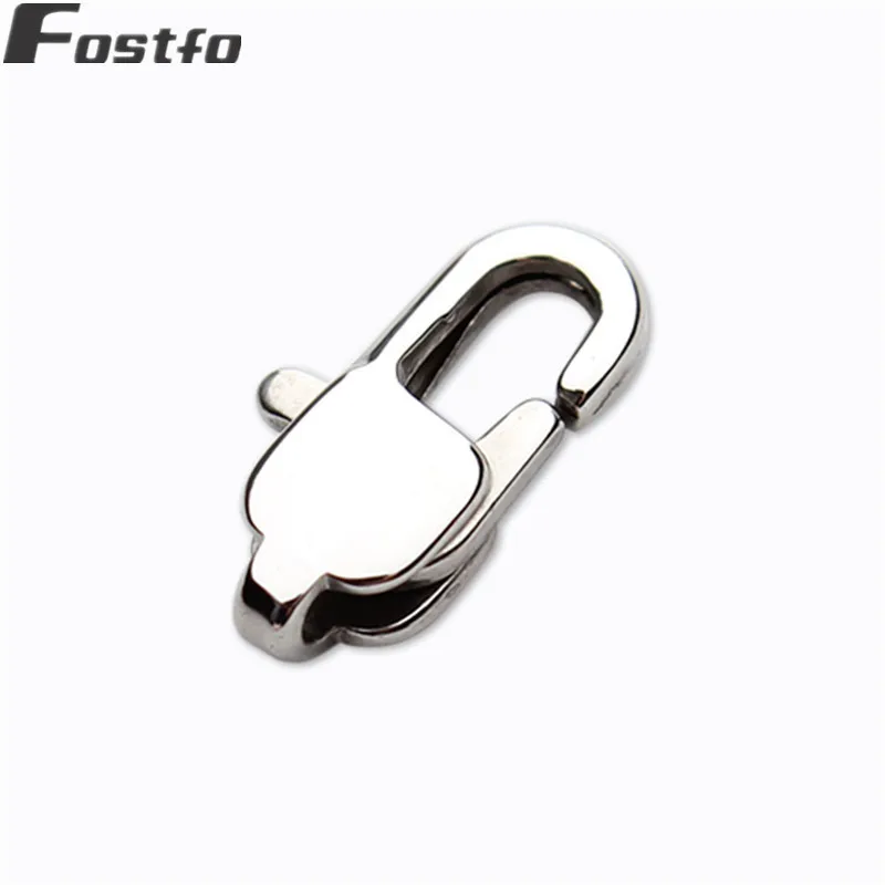 Fostfo 10 шт./лот 11*6 мм из нержавеющей стали застежка крючок серебристого цвета