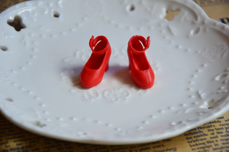 high heel red 1 пара милых кукол Blyth на высоком каблуке, обувь для кукол Blyth Kurhn Licca 1/6, аксессуары для кукол - Цвет: high heel red