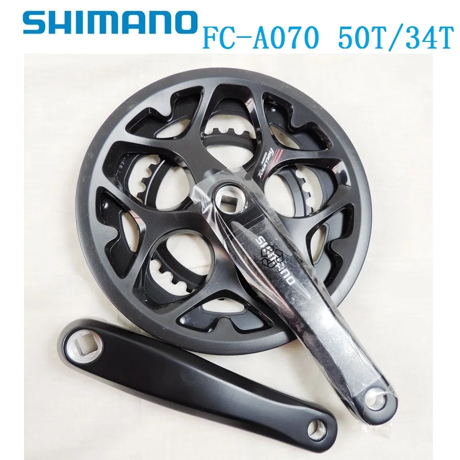 Shimano Tourney FC A070 2 диска 7 8 скоростей Передняя цепь колеса 50T 34T 165 мм квадратное