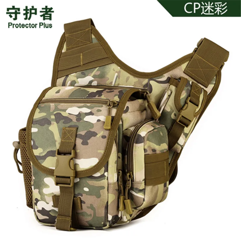 CP camouflage Мужские сумки, сумки-седло, водонепроницаемая сумка через плечо, военная DSLR камуфляжная сумка для камеры, Женская Мужская нагрудная сумка - Цвет: CP camouflage