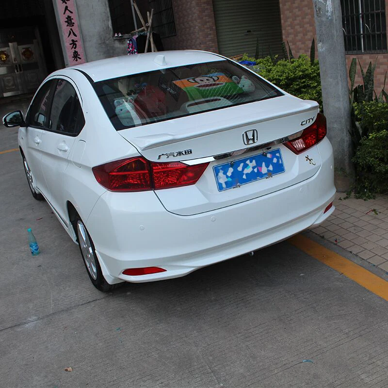 Для Honda City спойлер 2015 2016 2017 автомобильное украшение в виде хвостового крыла ABS