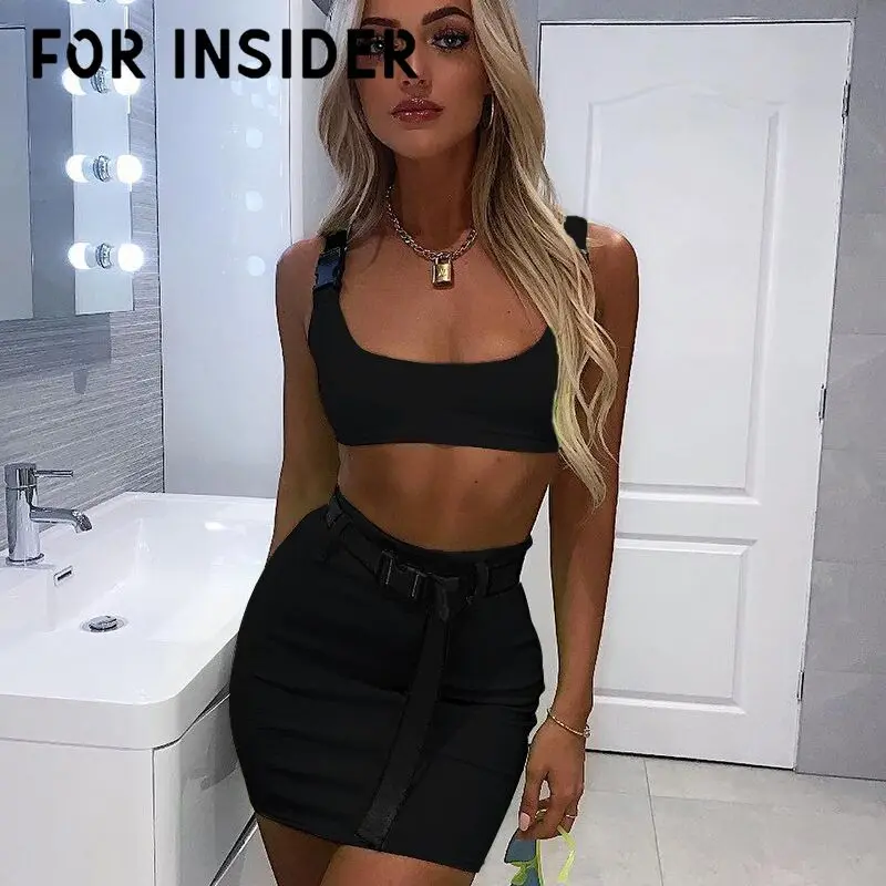 Для инсайдера Вечерние черные сексуальные костюмы из 2 предметов флуоресцентный