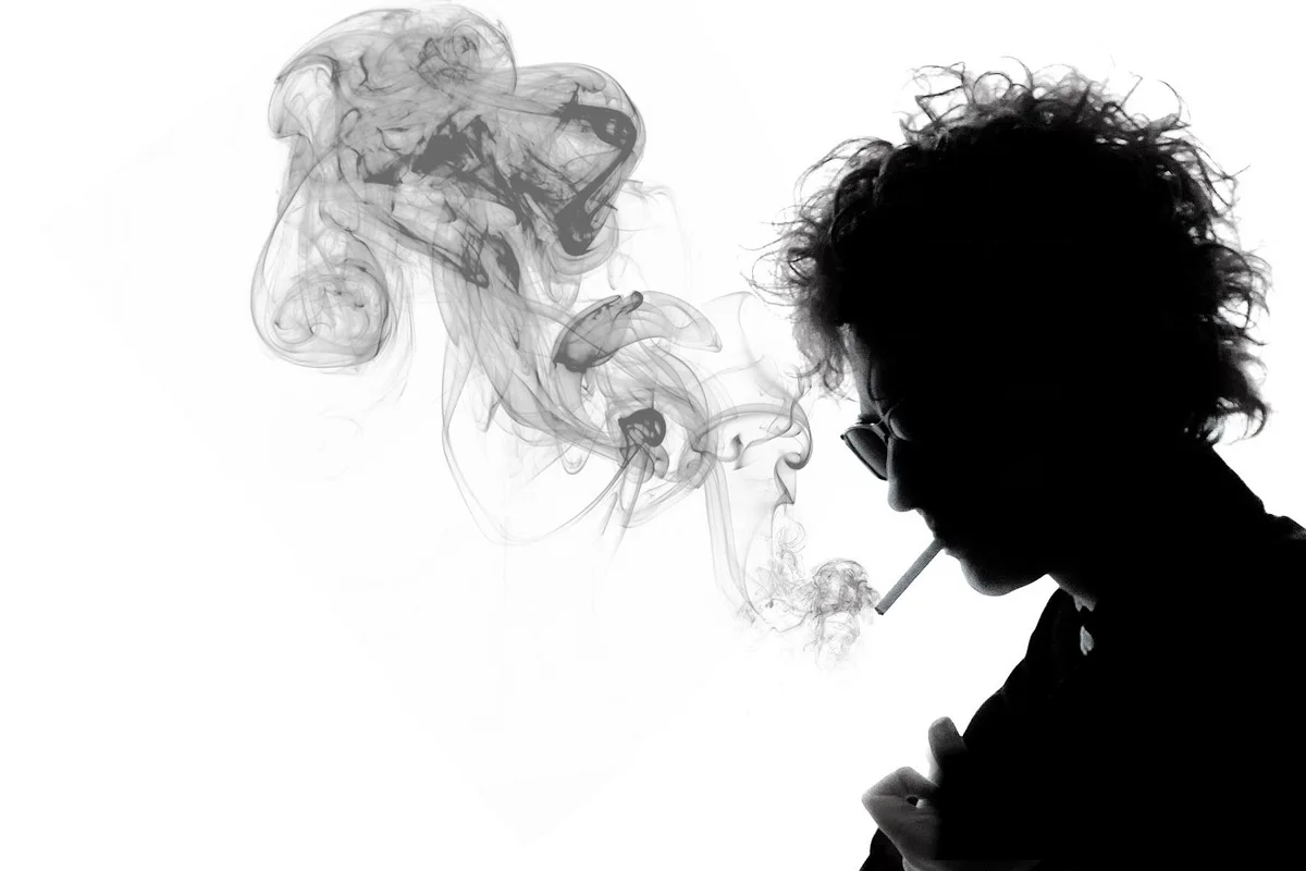 

custom print wall art fabric poster musician Bob Dylan smoking pose PMD157 for room decor home decoration (frame available)