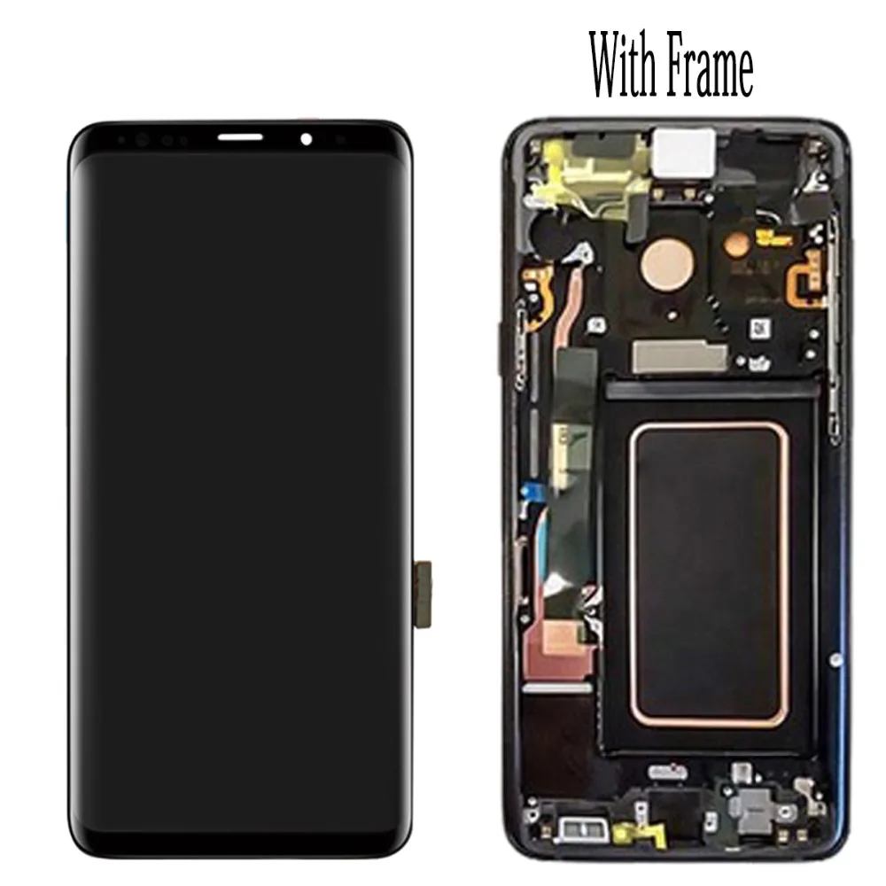 AMOLED G960f G965f LCD For SAMSUNG Galaxy S9 / Plus S9Plus Display Touch Screen Tested Digitizer Assembly With Frame | Мобильные