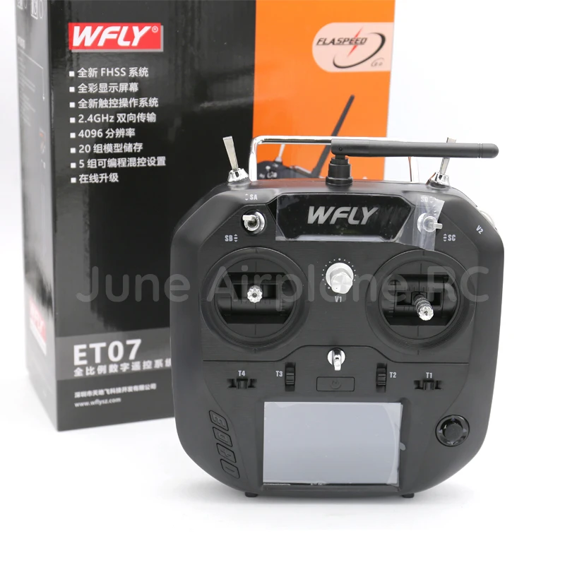 Радиоуправляемый передатчик WFLY ET07 10 каналов 2 4 ГГц + сигнал WBUS/PWM RF207S приемник для
