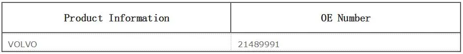 Запчасти для грузовиков VOE 21489991 Ремкомплект, клапан контроля давления(осушитель воздуха) VOL-TRUCK FX