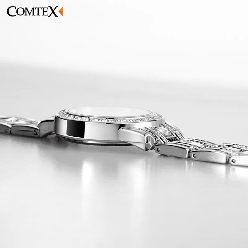 Модные женские туфли Часы 2017 кварцевые часы элегантные блестящие Япония