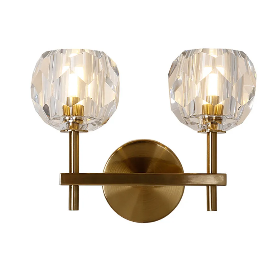 

Thrisdar Creative Crystal LED Wall Light Villa Hotel G4 Art Glass Wall Lamps Bedside Foyer Corridor Aisle Restaurant Wall Sconce