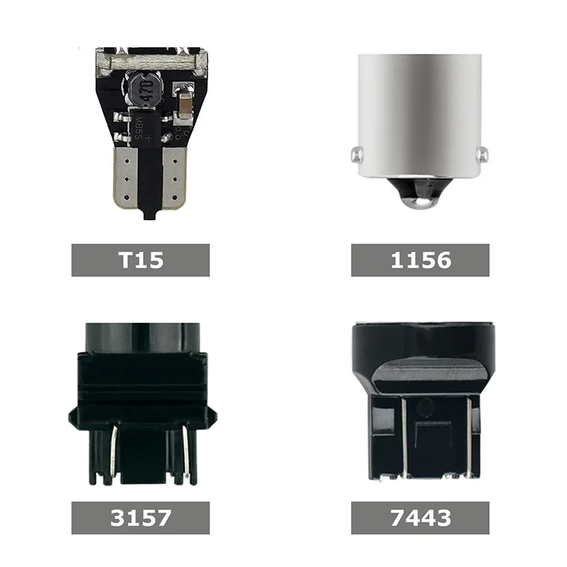 AUXITO W21W P21W светодиодный Canbus BA15S 1156 W16W T15 светодиодный автомобиль Фары заднего хода T25 3157 3156 7443 T20 светодиодный светильник лампа без ошибок белый светодиодный светильник