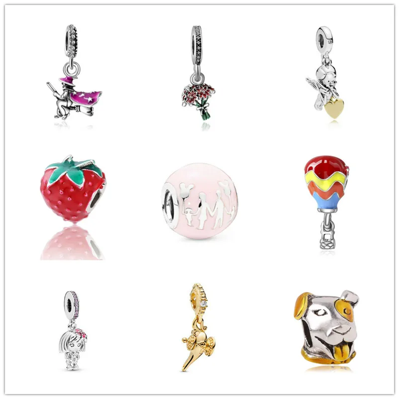 TTBEADS 1 шт серебряный Европейский Шарм бусы подходит ожерелье браслет подвеска