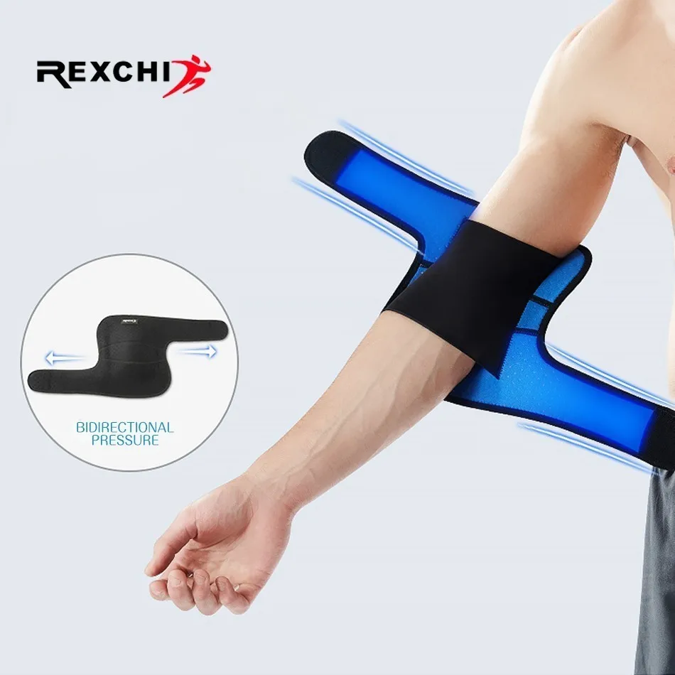 REXCHI 1 шт. регулируемый спортивный налокотник под давлением Поддержка обучение защитное снаряжение Pad для женщин мужчин баскетбол волейбол безопасность