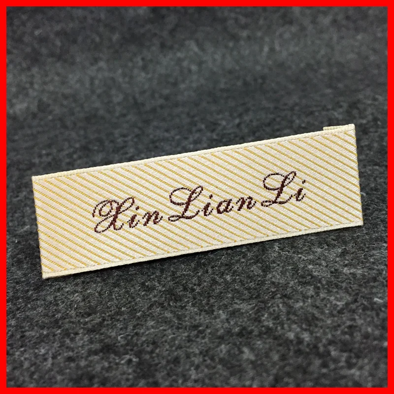 

Custom clothing labels Woven Labels hang tags, Embroidered Logo, custom tags and labels for clothes, Garment Accessories
