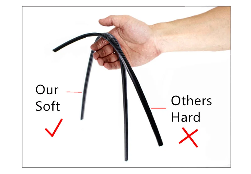 Новый 5 пара/лот 25.5 &quotУниверсальный Автомобильный бескаркасные щетки из мягкой