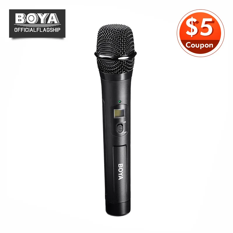 BOYA BY-WHM8 микрофон УВЧ передачи с 48UHF каналы работают BY-WM8/BY-WM6 приемник Беспроводной