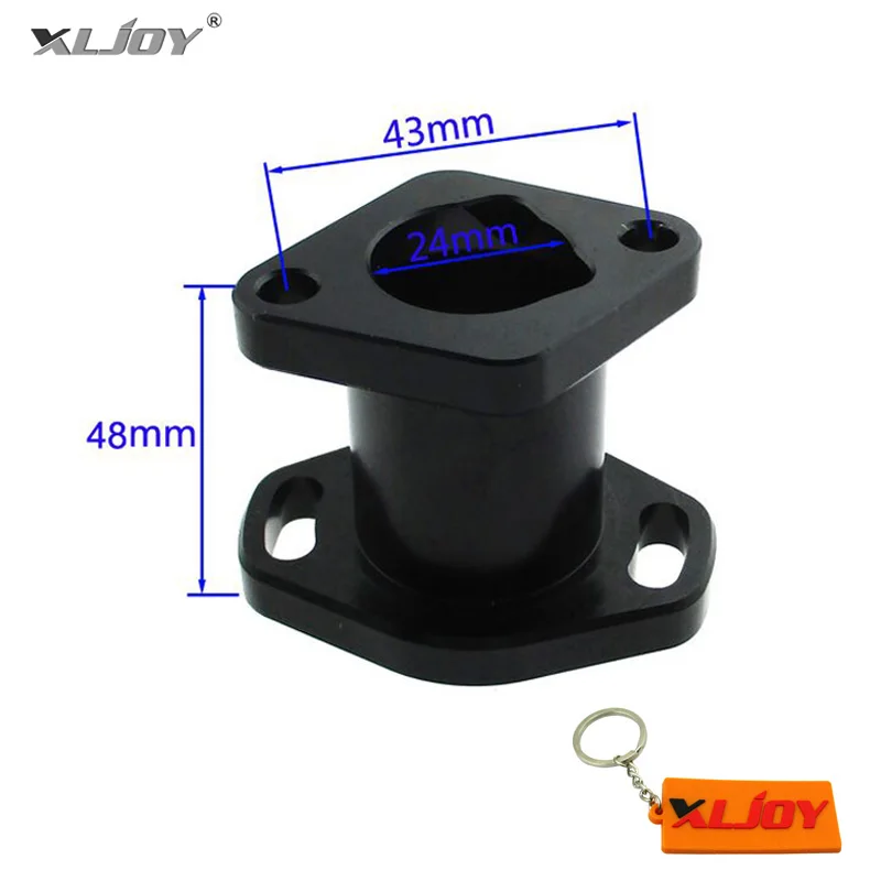 Black XLJOY ЧПУ производительность гоночный впускной коллектор для хищника 212cc GX200 6.5HP китайский 196cc OHV мини велосипед картинг - Цвет: Black