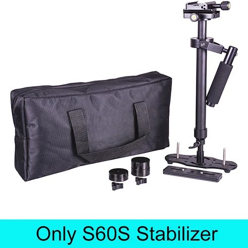 Steadicam S60 Ручной Стабилизатор камеры видео устойчивый cam DSLR steadycam estabilizador камеры с ручной скобой для Canon Nikon - Цвет: S60S
