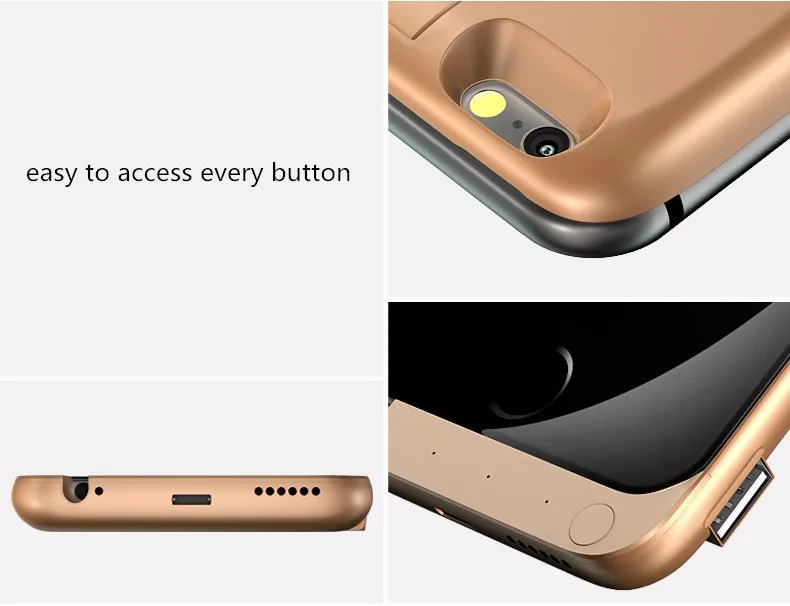 Аккумуляторная Резервного Питания Caes Обложка Для Apple iPhone 6 s Внешнее Зарядное