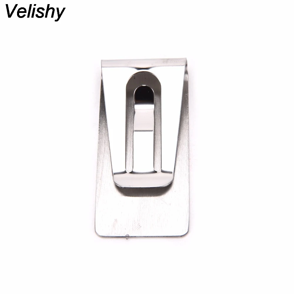 Velishy 1 шт. Карманный Женский кошелек из нержавеющей стали портативный тонкий