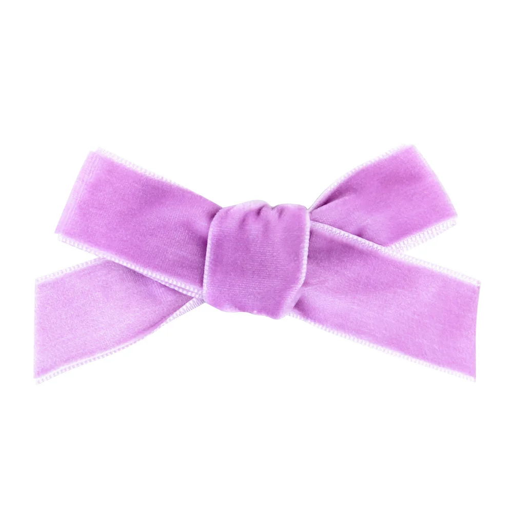 3 Purple 3 дюймов бархатные волосы луки для девочек детские однотонные аксессуары для волос милые заколки для волос маленькие шпильки для волос ручной работы Детские Заколки головные уборы - Цвет: 3 Purple