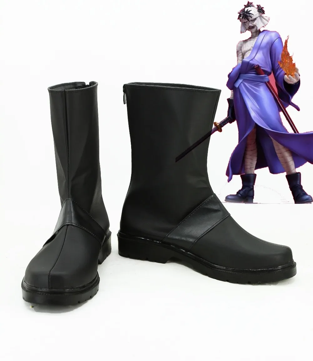 

Rurouni Kenshin Shishio Makoto Cosplay Shoes Boots Anime Halloween Christmas