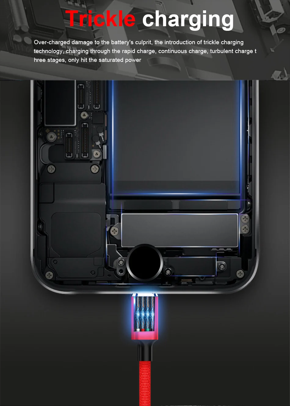NOHON 3 в 1 USB кабель для быстрой зарядки 8 Pin для iPhone X 8 7 XS MAX XR Micro usb type C для samsung Xiaomi 8 huawei зарядный шнур
