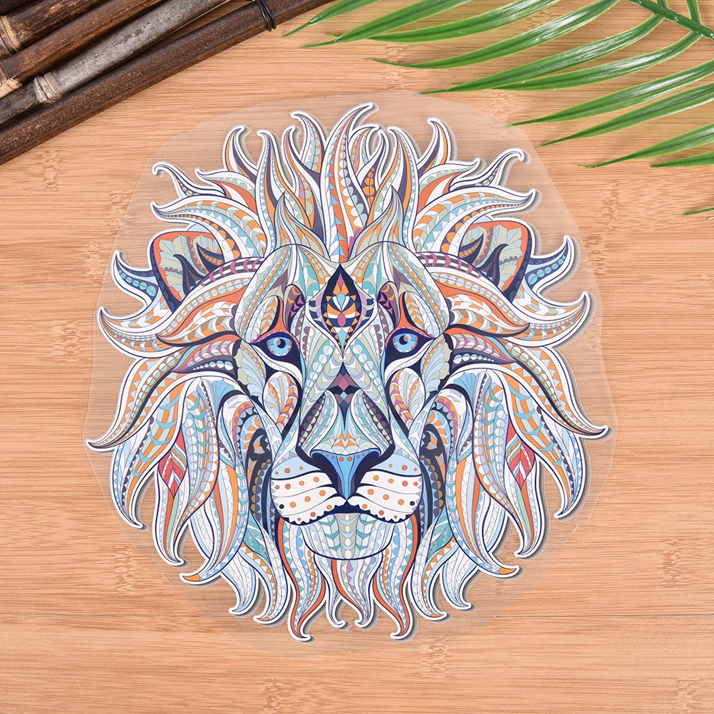 S/L Размеры ручной Лев патчи железные на для одежды уровень моющееся украшение