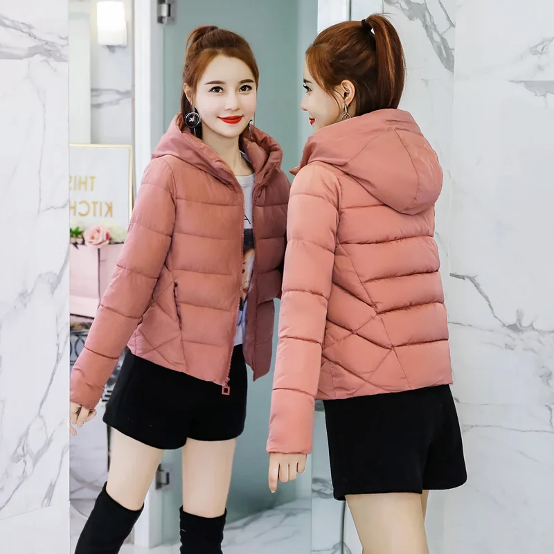 2018 Новая модная зимняя куртка Для женщин хлопковое Пальто Пуховые парки с