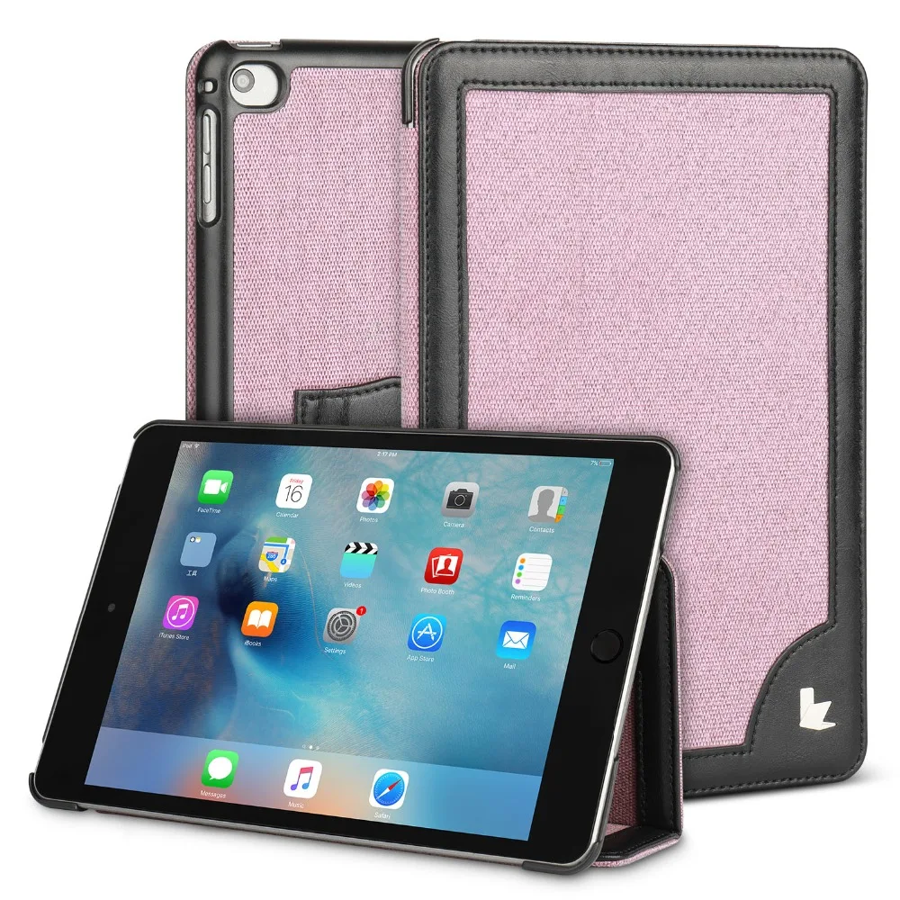 Jisoncase, чехол из микрофибры для iPad Mini 5, ультра тонкая подставка, дизайн, складной чехол-книжка, роскошный бренд, умный чехол для iPad mini 5, чехол