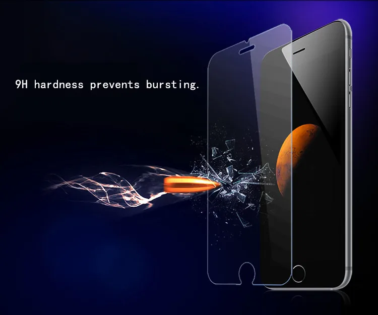 9 H ультра-тонкий закаленное стекло для iphone 8 7 6 S плюс защита экрана Защитные